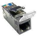 Modularpesa RJ45 Cat6a SLX varjestatud tolmuluugiga hall