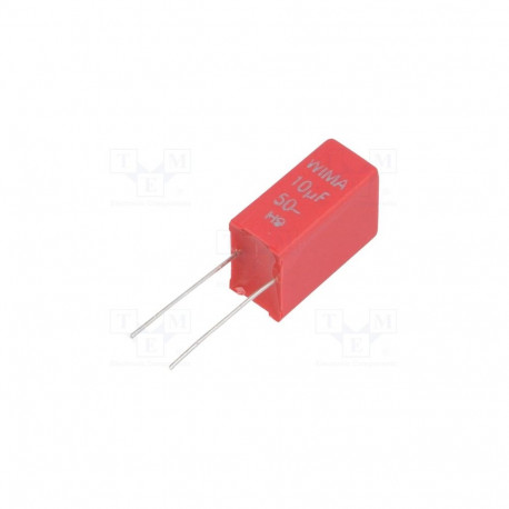 Capasitor polyester 10uF 50VDC Pitch:5mm; 10%, WIMA