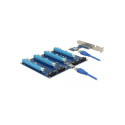 Riserkaart: PCIe x1, 4 x PCI x16 koos 0.6m USB 3.0 kaabliga