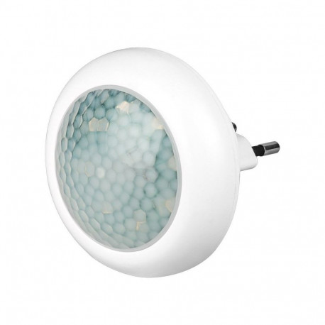 LED valgusti pistikupessa, 40lm,1W, liikumisanduriga, külm valgus