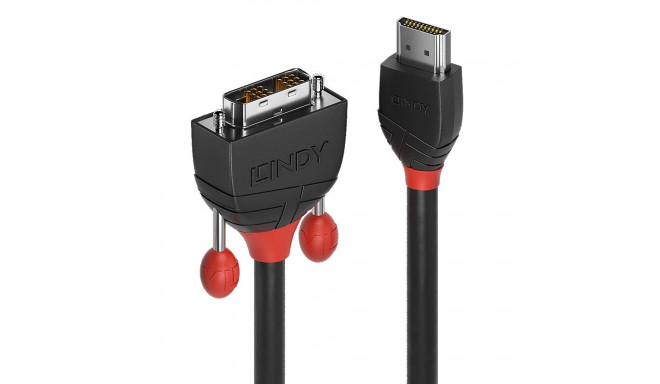 HDMI - DVI-D Single Link kaabel 1.0m, Black Line