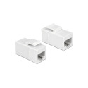 Keystone Module RJ45 jack > RJ45 jack Cat6 UTP white