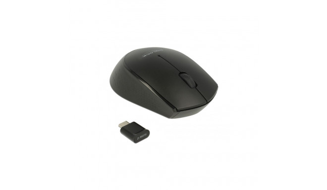 USB-C optiline hiir, 3 nuppu, 2.4GHz, juhtmevaba, must