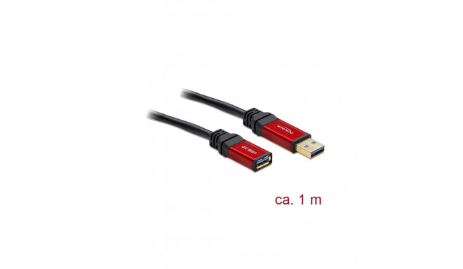 USB 3.0 pikenduskaabel A - A 1.0m, kullatud metall kestaga, premium