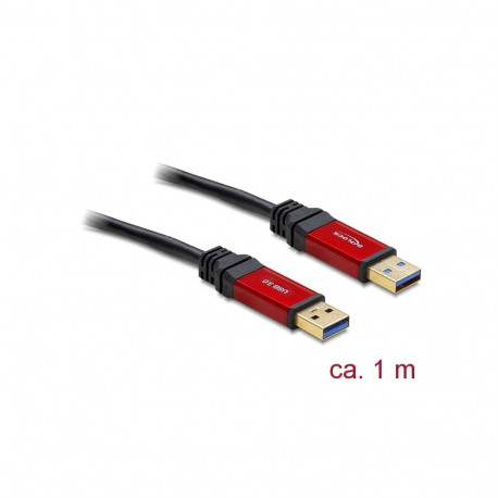 Delock Cable USB 3.0 Type-A male > USB 3.0 Type-A male 1 m Premium