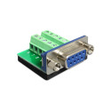 Delock Adapter Sub-D 9 pin female > Terminal Block 10 pin