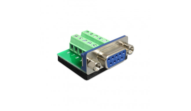 Delock Adapter Sub-D 9 pin female > Terminal Block 10 pin