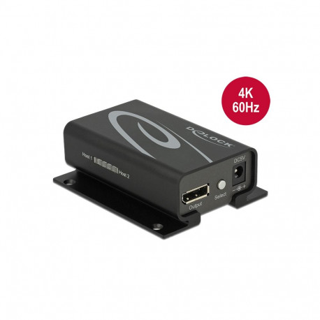 Delock Displayport 1.2 Switch 2 x Displayport in > 1 x Displayport out 4K