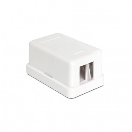 Seinakarp 1-le RJ45 keyston moodulile ,valge