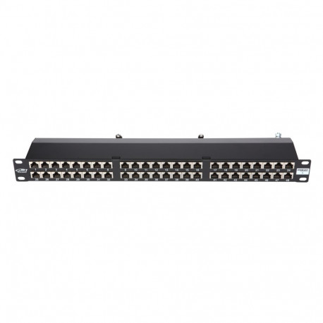 Paneel RJ45 Cat6 48 port varjestatud kaablihoidjaga 1U