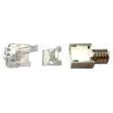 Modular Plug Kit, category 6A, shielded, 8-position, 5.7 – 7.0mm max cable jack OD, 26–23 AWG 500/ba