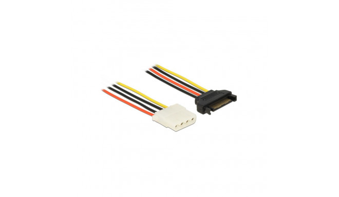 SATA Toitekaabel 15pin (F) - 4pin (F) 0.3m