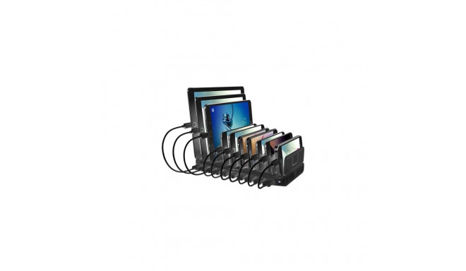 10 Port USB Charging Station for Tablets & Smartphones