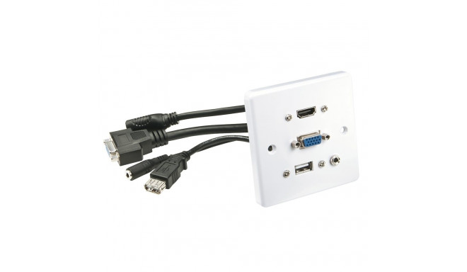 Seinapesa HDMI, VGA, USB, Audio 0.1m kaablitega koos