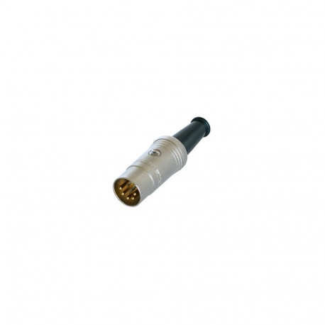 DIN 5, 180 Cable Plug, Au contacts