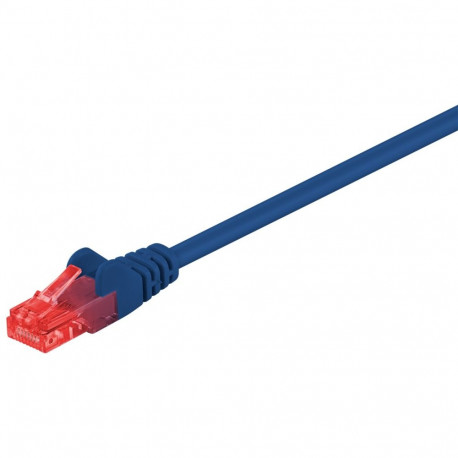 Cat6 Network cable, U/UTP 2xRJ45 plug unshielded blue 7.5m
