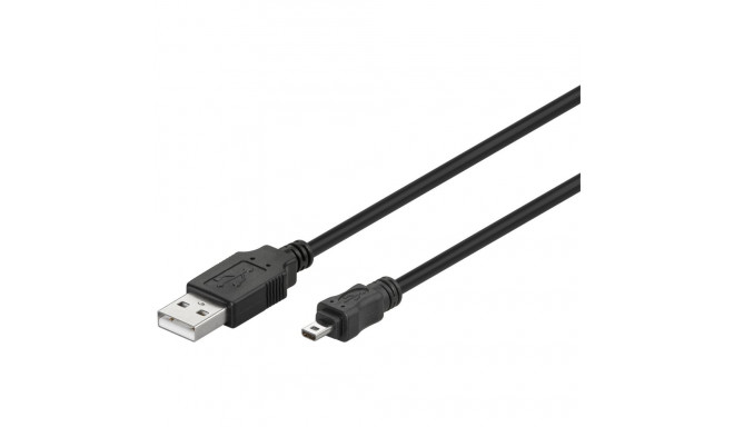 USB 2.0 kaabel A - mini 8 pin (kaameratele) 1.8m, must