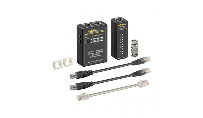 Kaablitester RJ11, RJ12, RJ45, ISDN, CAT5, CAT6, BNC