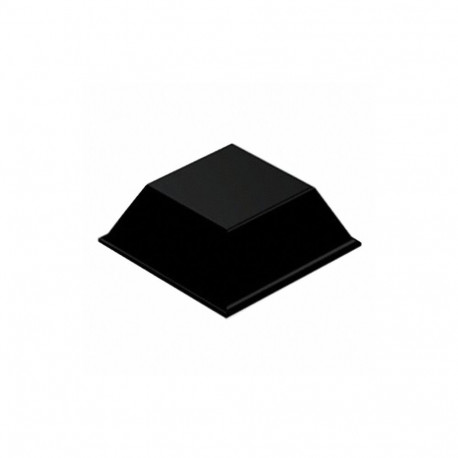 RUBBERPAD BLACK 20.6x20.6x7.6MM