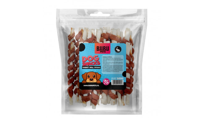 Bubu Pets rabbit wraps rawhide sticks 500g