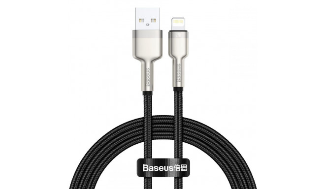 Baseus Cafule Series Metal Data Cable USB - Lightning 2.4A 0,25 m black (CALJK-01)