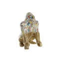 Dekoratiivkuju DKD Home Decor 28,5 x 26,5 x 41 cm Kuldne Mitmevärviline Gorilla