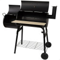 Söegrill Ratastega Aktive Teras Plastmass Emailitud metall 106 x 106 x 61 cm Must