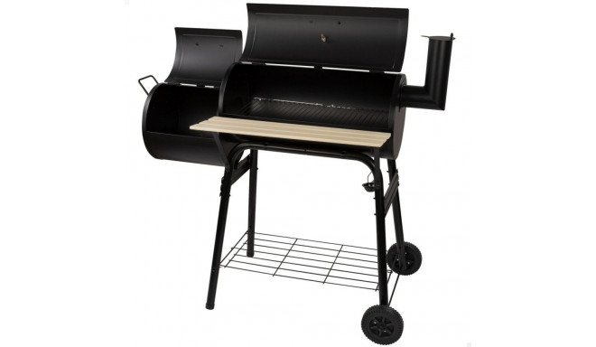 Coal Barbecue with Wheels Aktive Steel Plastic Enamelled Metal 106 x 106 x 61 cm Black