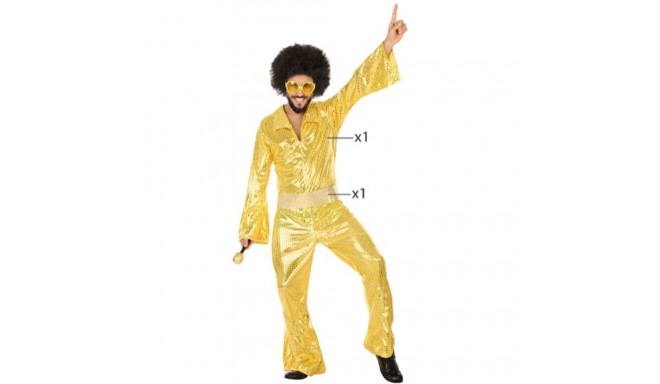 Costume Disco Men Golden - XXL