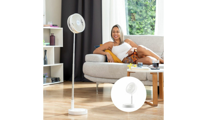 3-in-1 salokāms uzlādējams salokāms ventilators Fandle InnovaGoods Ø7,7'' 7200 mAh