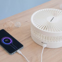 3-in-1 salokāms uzlādējams salokāms ventilators Fandle InnovaGoods Ø7,7'' 7200 mAh