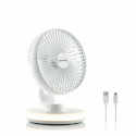 Lādējams Galda Ventilators ar LED Gaismu FanLed InnovaGoods Ø6,6'' 4000 mAh