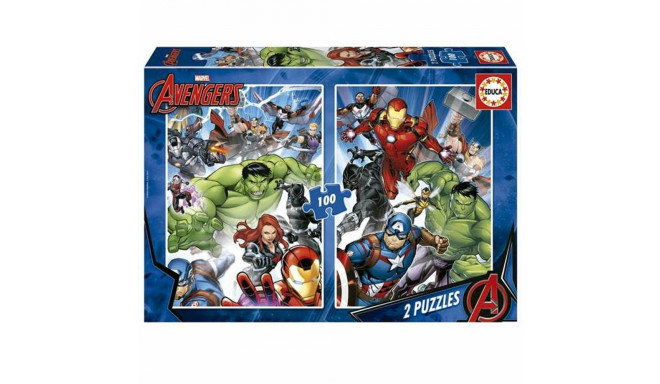 2-Puzzle Set The Avengers 100 Pieces