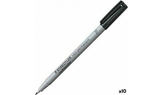 Marker Staedtler Lumocolor 316F  Must (10 Ühikut)
