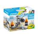 Mänguasjade komplekt Playmobil Color Mootorratas 18 Tükid, osad