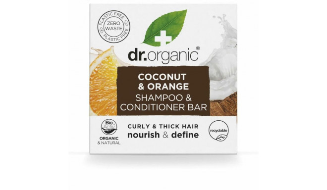 Kaks ühes šampoon ja palsam Dr.Organic Coconut and Orange 75 g Tahke