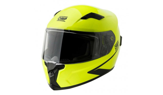 Full Face Helmet OMP CIRCUIT EVO2 Yellow Fluorescent L