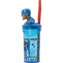 Kõrrega Klaasi Capitán América CZ11331 360 ml 3D Kõrrega Klaasi Capitán América CZ11331 360 ml 3D