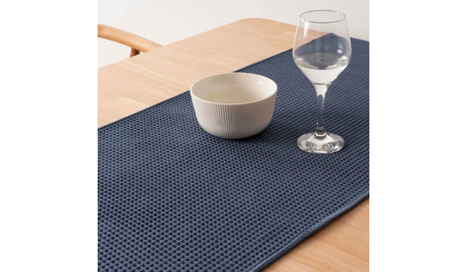 Table Runner Belum Waffle Grey 45 x 140 cm