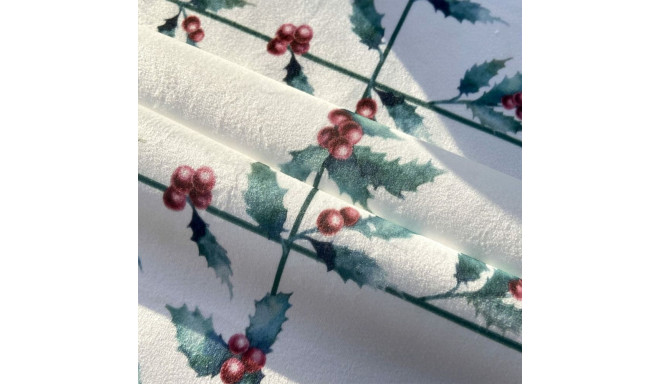 Table Runner Belum terciopelo White Christmas 1 Multicolour Christmas