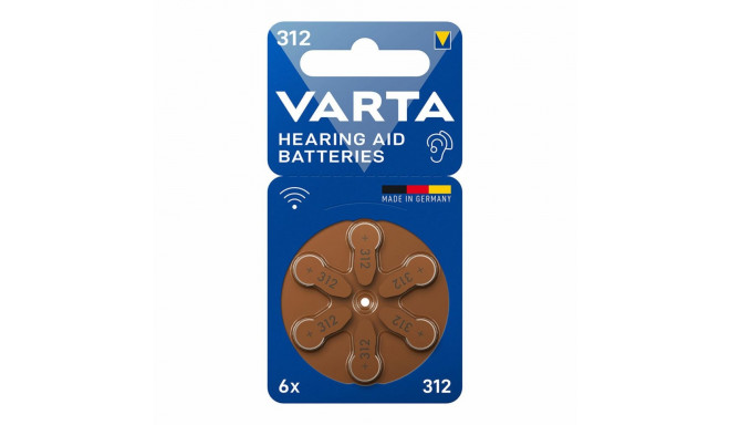 Kuuldeaparaadi aku Varta Hearing Aid 312 PR41 6 Ühikut