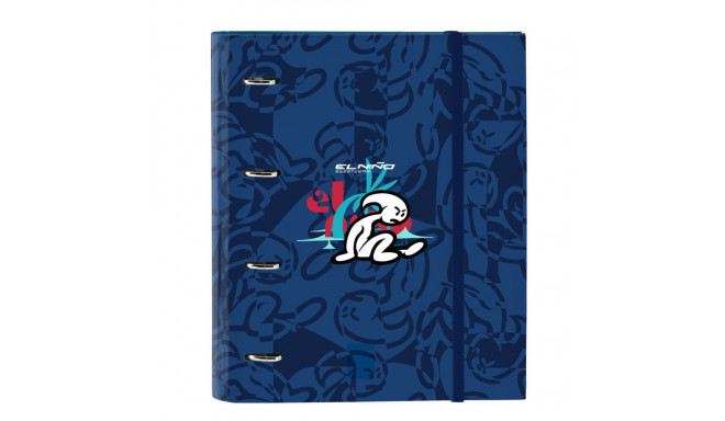 Ring binder El Niño Paradise Navy Blue 27 x 32 x 3.5 cm