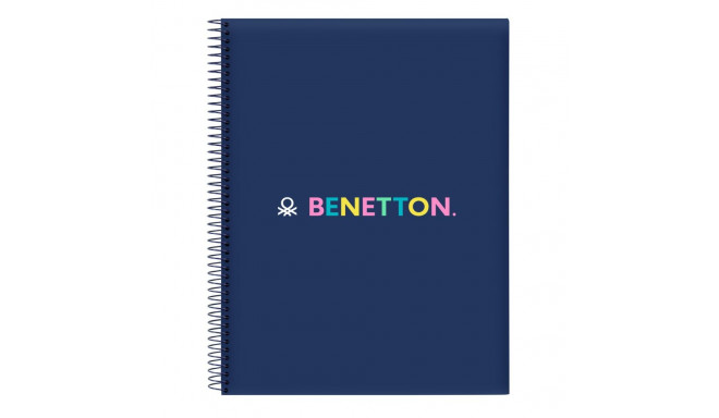 Notebook Benetton Cool Navy Blue A4 120 Sheets