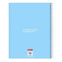 Notebook Benetton Spring Sky blue A4 120 Sheets