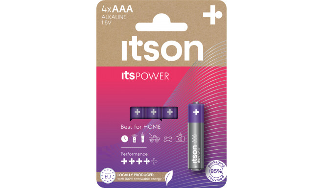 itson itsPOWER батарейка Alkaline LR03IPO/4CP