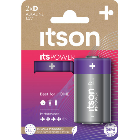 itson itsPOWER patarei Alkaline LR20IPO/2CP