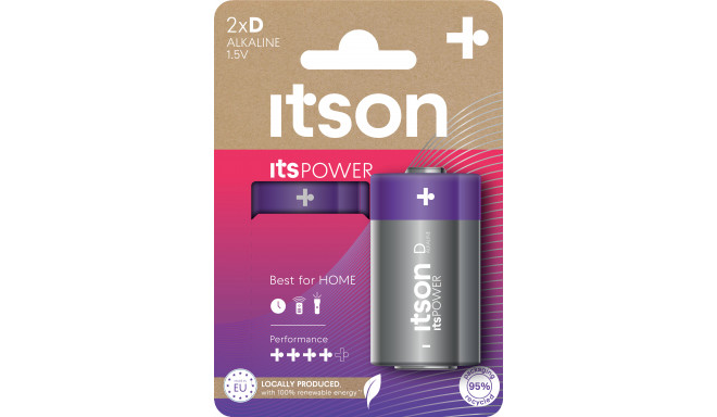 itson itsPOWER battery Alkaline LR20IPO/2CP