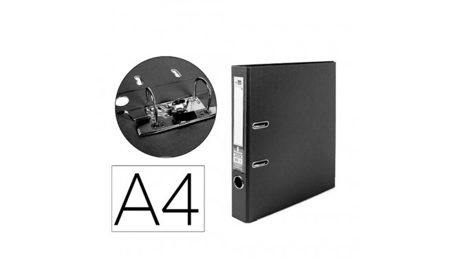 Ring binder Liderpapel AY06 Black A4 (1 Unit)