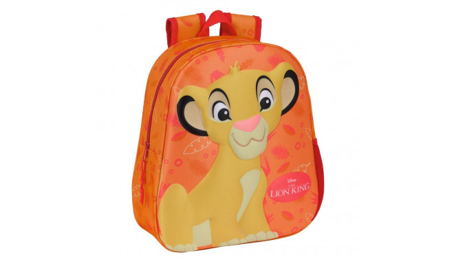 3D Child bag The Lion King Orange 27 x 33 x 10 cm