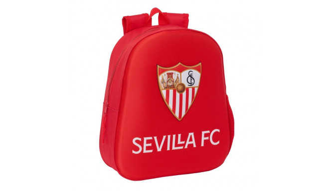 3D Bērnu soma Sevilla Fútbol Club Sarkans 27 x 33 x 10 cm